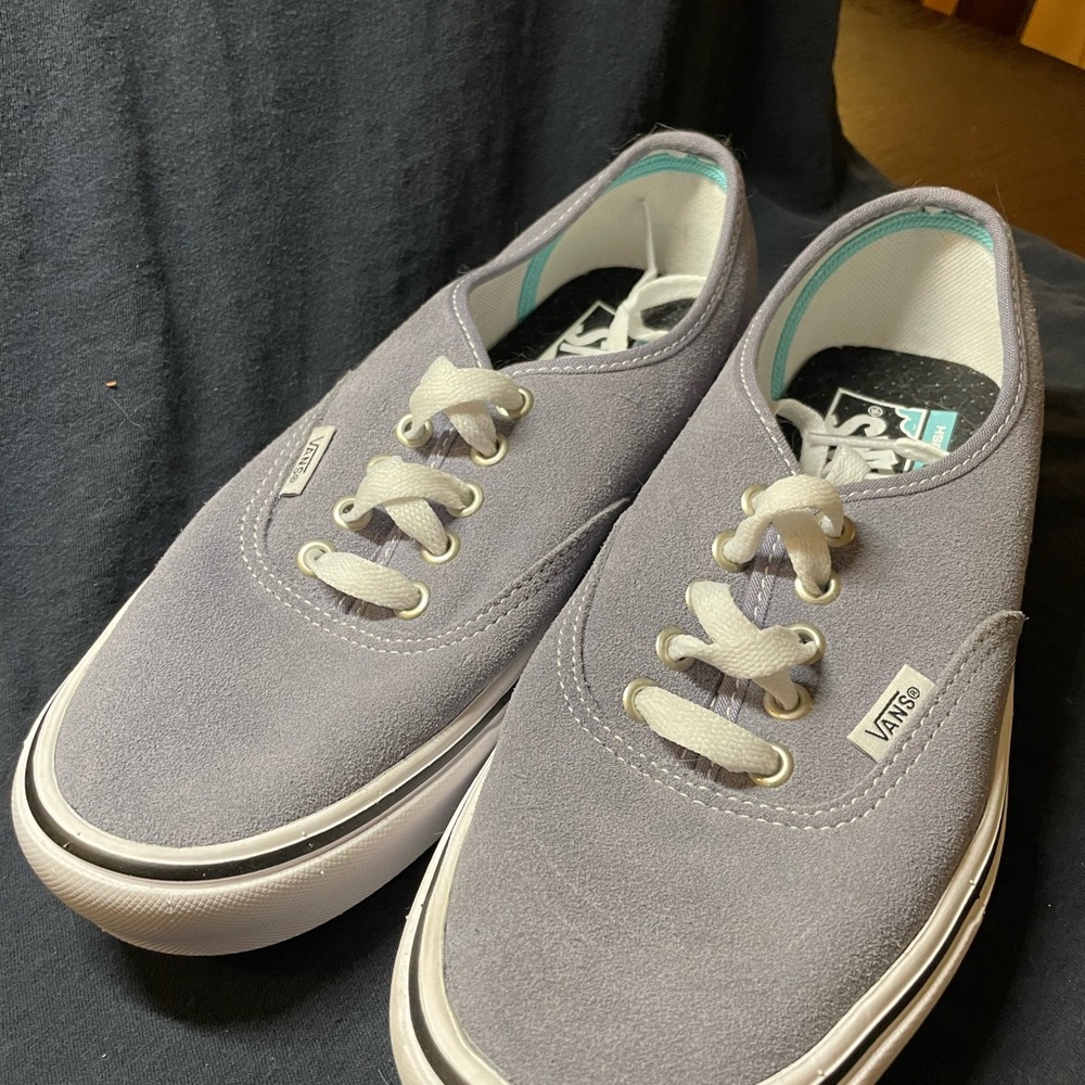 Blue-Grey Vans! Like-New!